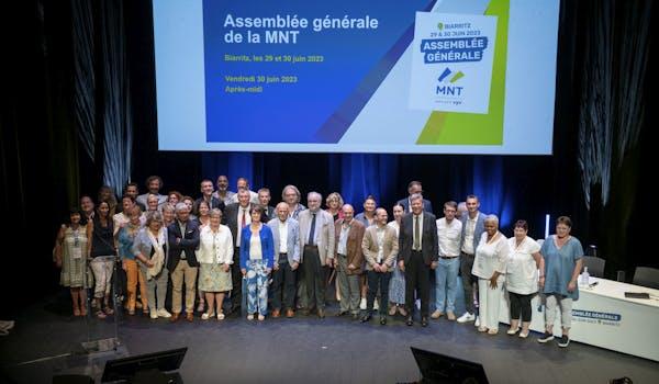 Membres du conseil d'administration de la MNT en juin 2023 lors de l'assemblée générale de la MNT à Biarritz